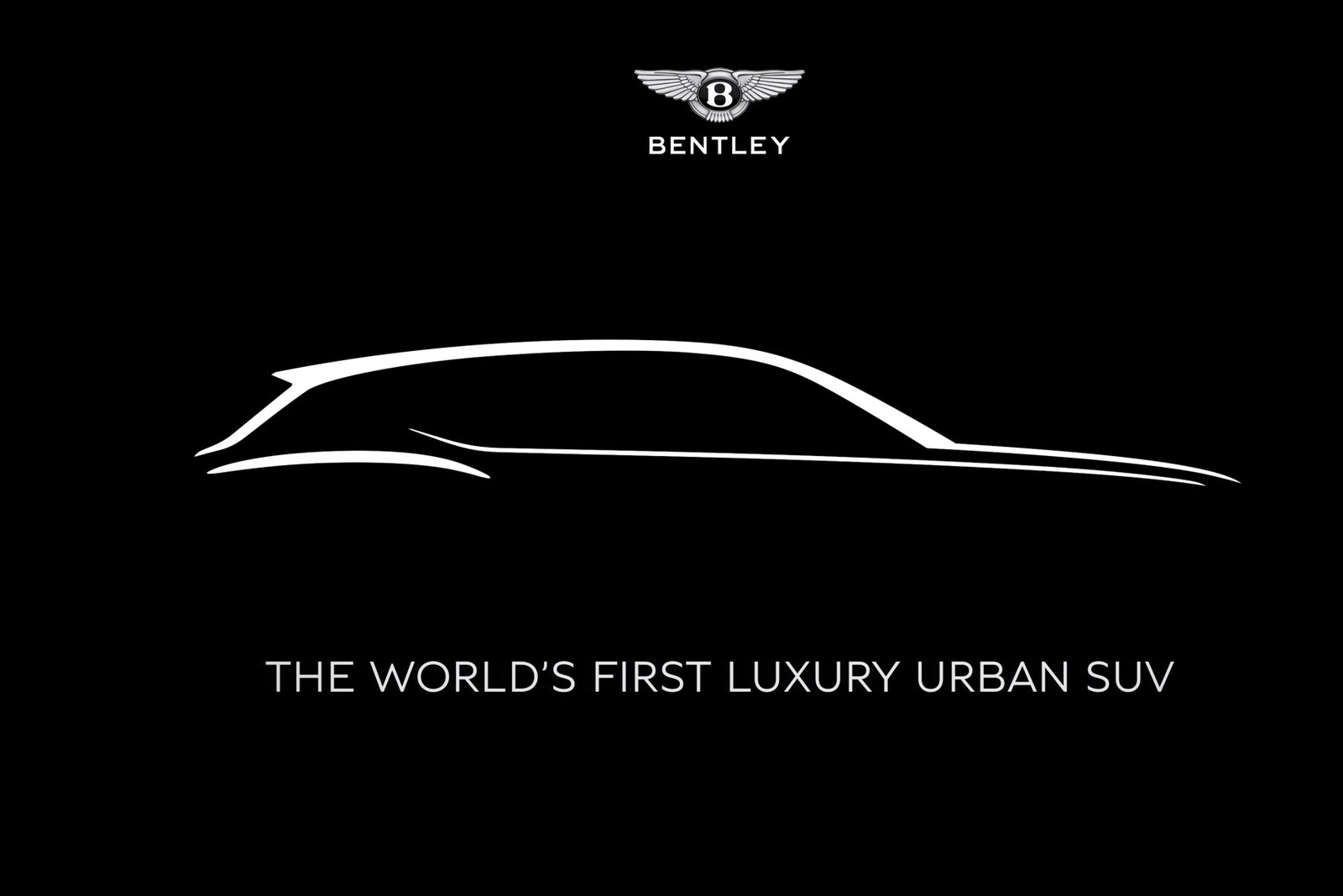 A teaser for Bentley's upcoming electric SUV